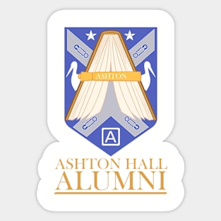 Ashton Hall Alumni (Vertical Bottom) Sticker